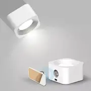 LED Wall Mounted Reading Lights,Wall Sconces,360°Rotate Magentic Ball White