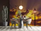 3D Sunset Sky Seagull Wallpaper Wall Murals Removable Wallpaper 398