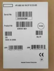 HP 870757-B21 600Gb SAS 12G 15K RPM 2.5" 870794-001 SC Internal Hard Disk Drive