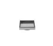 120*120mm Chrome Shower Grate Floor Waste Drain Smart Insert Tile 80mm Outlet