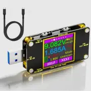USB C Power Meter Tester, Voltmeter Ammeter Load Tester, Voltage and Current ...