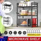 2/3 Layer Microwave Oven Shelf Rack Kitchen Stand Holder Storage Cabinet Black