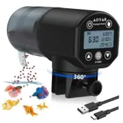 Automatic Fish Feeder Dispenser for Aquarium: USB Rechargeable Powered Design