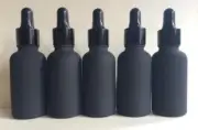 50pcs 30ml Black Light-proof Glass Dropper Bottles TO Store Essential Oil
