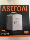 (NEW) ASTROAI 4L MINI FRIDGE WHITE 6 Can Capacity NIB Portable Handle Low Noise