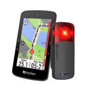 Bryton Rider S800 GPS Bike Computer with Bryton Gardia R300L Bike Radar with ...