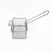 qwmvhfg， Commercial Stainless Steel Frying Basket Rectangular French Fries Basket Linear Filter Mesh Basket for French Fries, Chicken