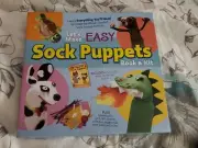Let's Make Easy Sock Puppets Brand New Dogs Dinosaur Turtle more Book + Rare