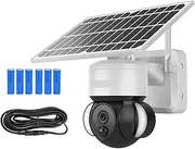 4MP WiFi Solar Camera 4G Sim Card PIR Human Detection Solar Battery Security Camera CCTV Video Surveillance Outdoor Cam(BW WiFi ADD 32GB)