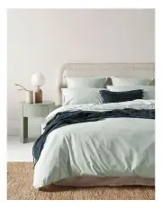 [Aura Home] Evie Organic Stonewash Bedlinen Collection in Mist