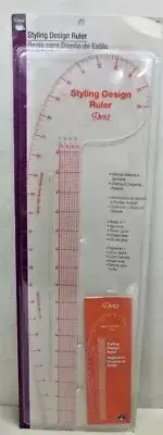 NEW! Dritz Styling Design Ruler Rulers & Accessories Clear, 832
