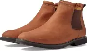 Marc Joseph New York Austin Leather Chelsea Boot Size 7 M Cognac Washed Grainy