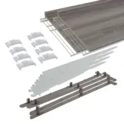 Everbilt 1-Tier Plastic + Steel Closet Organization Shoe Rack Adjustable 2-Pack
