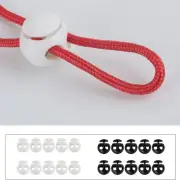 10pcs Plastic Cord Locks Stoppers Ends Spring Fastener Organizers