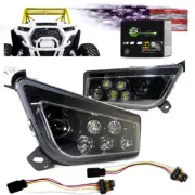 RZR LED Headlight Non Halo Polaris XP 1000, 900, General (Black Non Halo)