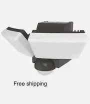 Defiant 180-Degree Bronze Twin Battery Motion Sensor Outdoor LED Flood Lights
