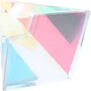 ABOOFAN 1set Glass Prism Unique Pyramid Decorative Window Charm for Home Car Versatile for Girls Sunlight Refraction Decor Box