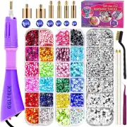 Hotfix Applicator, GLTECK DIY Hot Fix Rhinestone Applicator Wand Setter Tool ...