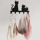 Wall Hooks for Hanging Sturdy Iron for Bathrooms Ornament 5 Hooks Coat Rack