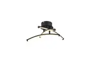 Rosewarn Dimmable 3 Lights LED Modern Elegant Pendant Lamp Ceiling Light - Black