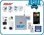 NESS wireless alarm kit 4G GSM d8xcel Radio sensors touch keypad