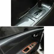 Gloss Black 6D Carbon Fiber Vinyl Car Phone Laptop Wrap Sticker Film 150x90 CM