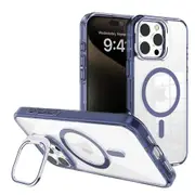 REDEFINE Transparent Magsafe Case Cover with Magnetic Ring for iPhone 16 Pro Max - Navy Blue