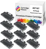 10 Pack Compatible Toner Cartridge for Ricoh 407167 TYPE-SP100LS (1,200 Pages) for Lanier Ricoh SP100 SP100E SP112