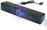 Tv Soundbar Speaker | Home Theater Soundbar,Volume Boost Wireless Deep Bass Sound System for Projector Game Computer Tv Laptop Desktop