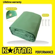 Army Canvas Tarp Tarpaulin 500x600cm Water Sun Proof Washable Boat Car Cover AU