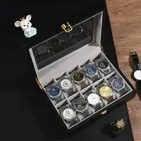 在飛比找樂天市場購物網優惠-手錶收納盒 實木質手錶收納盒家用首飾盒子手錶盒腕錶架簡約歐式
