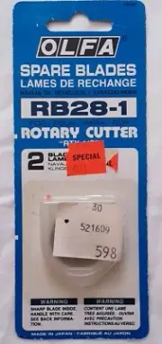 OLFA Rotary Cutter Replacement 4 Blades RB28-1 28mm Sewing Tool 2 packages binK