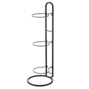 Basketball Storage Rack Indoor Children Basketball Storage Rack Home Put Ball Football Storage Basket Placed Rack Black