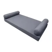 |SLIPCOVER ONLY|S5 Daybed Mattress Bolster Pillow Covers Knife Edge Twin AD001
