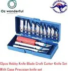 13pcs Hobby Knife Blade Craft Cutter Knife Set With Case Precision knife set