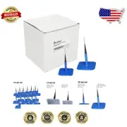 Combination Tire Repair Kit - 12 Wrapped Stems & Patches for Effective Repairs