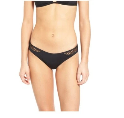 Rip Curl Womens 'Prism' Hipster Black Bikini Bottoms Size L 10491