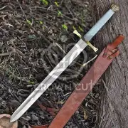 Carbon Steel Viking Sword Hunting, Outdoor, Tactical, Survival Forest Machete