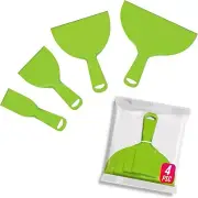 4 Pack Putty Knife Large Size Pack Flexible Plastic Paint Scraper Tool For Spack