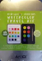 Art 101 Mini Travel Watercolor Travel Kit Creative Tools New Free shipping