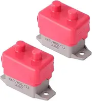 Gatuida Automotive Replacement Parts 12V/24V Breaker for Car Boat 50A Stud Bolt Circuit Breaker Red Cover