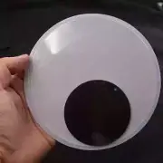 1 Pair (2 pieces) Adhesive Large Wiggle Joggle Eyes - 150mm - 15cm