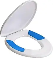 1870FZ 000 TruComfort Toilet Seat with Inserts Provides Comfort and Relieves Pressure Points, Elongated, White
