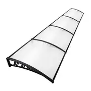 Instahut Window Door Awning 1mx4m Transparent Holl