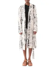 Jason Wu Collection Calligraphy Jacquard Coat