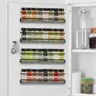 8PCS Kitchen Spice Rack Cabinet Shelves Jar Bottle Storage Organizer Wall Mount