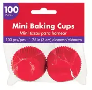 Mini Apple Red Cupcake Baking Cups 100pk Muffin Cases Patty Pans Liners Supplies