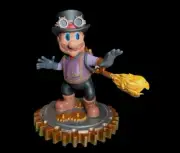 UNPAINTED Steampunk Super Mario Bros Brothers 3D Printed Model Kit 7" Tall (BC)