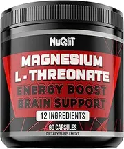 Magnesium L-Threonate 1000mg with Irish Sea Moss, L-Theanine, and More - 90 Capsules - Impressive Benefits for Support Mood, Brain Health, Energy Production, Ability to Remember, Focus