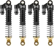 INJORA Brass & Aluminium 59mm Shocks- Long Threaded Shock Absorber Oil Damper for TRX4M 1/18 RC Crawler Upgrade